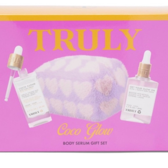TRULY Other - TRULY Coco Glow Body Serum Set with Purple Heart Design